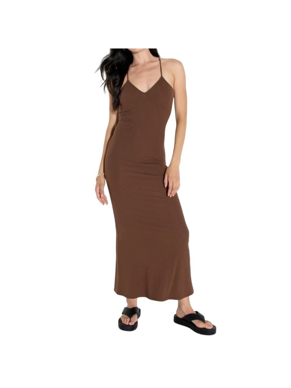 Target Brown Bodycon Dress XS